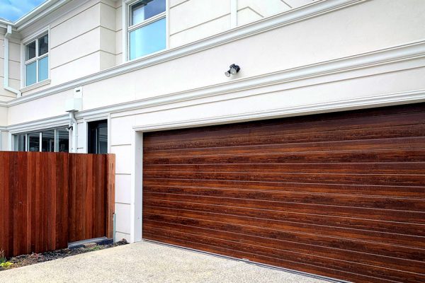 Portabella Finish (Knotted Walnut) Garage Doors