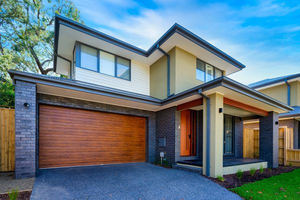 Slimline Portabella Finish (Golden Oak) Garage Doors