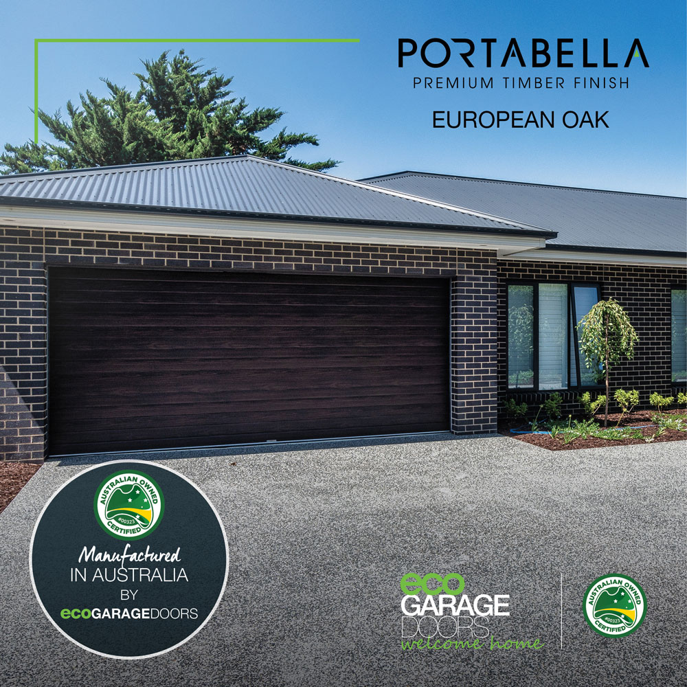 Portabella Premium timber finish garage door