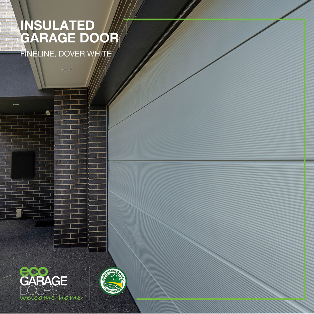 Insulated garage door - Fineline