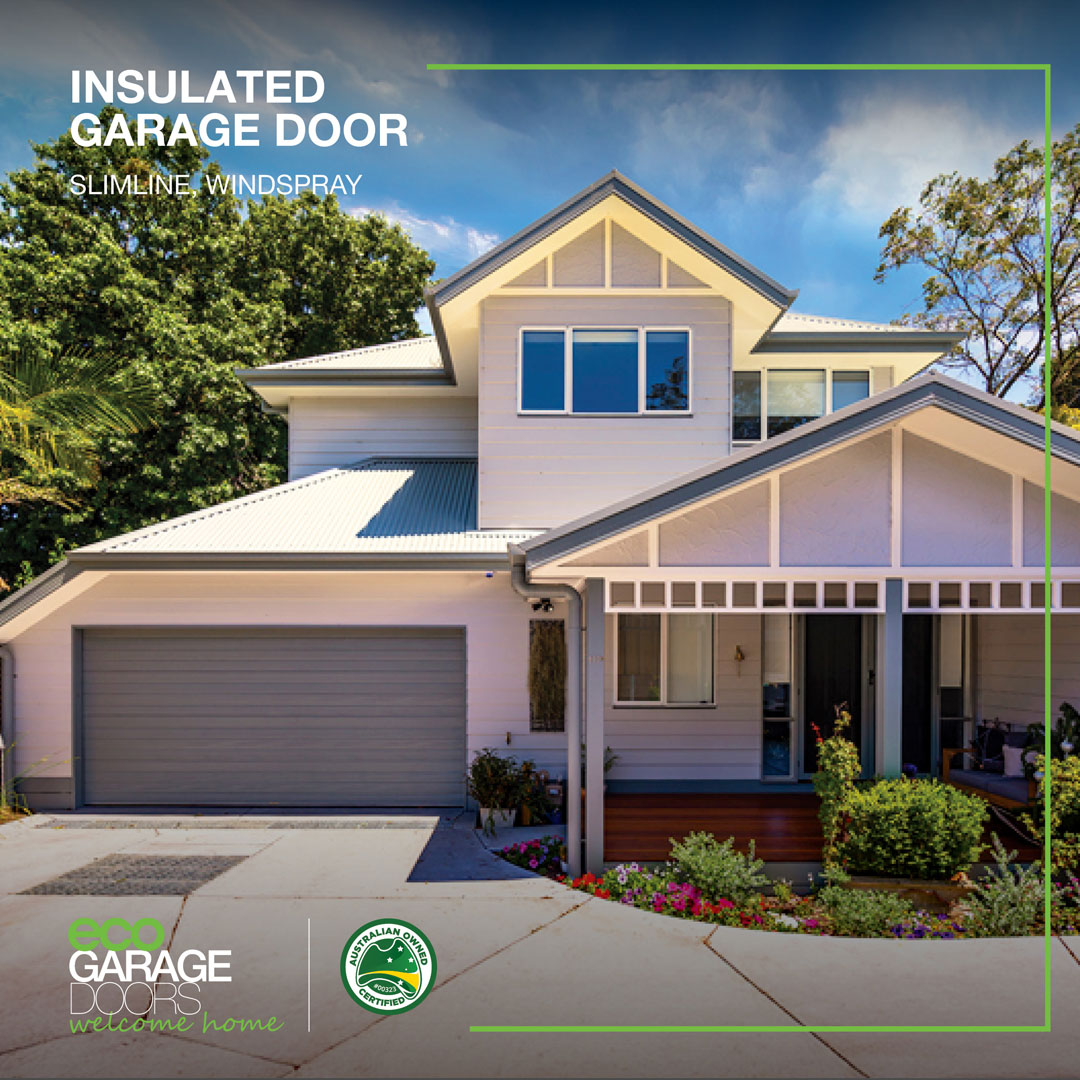 Insulated garage door - Slimline, Windspray