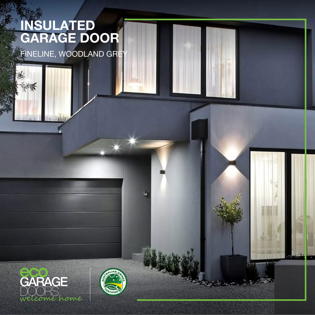 Insulated Garage Door – FIneline, Woodland Grey